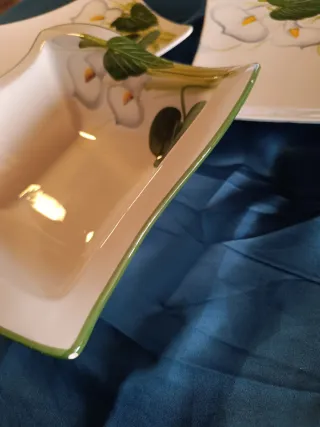 Set Piatti Tognana Quadrati Decorazione Calle 3 Pz