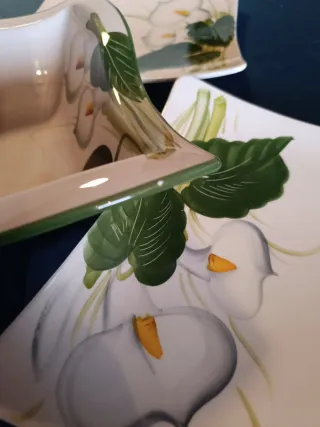 Set Piatti Tognana Quadrati Decorazione Calle 3 Pz