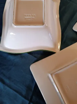 Set Piatti Tognana Quadrati Decorazione Calle 3 Pz