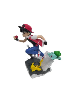 Figura di Pokemon Ash Ketchum con Pikachu