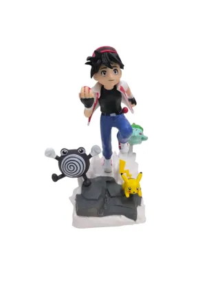Figura di Pokemon Ash Ketchum con Pikachu