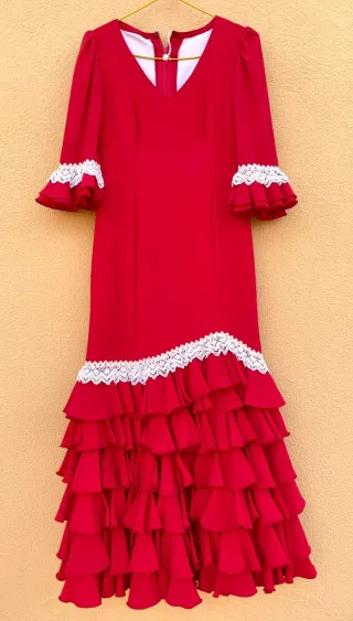 Traje Flamenca Rojo Talla 38-40