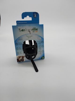 Bozal BASKERVILLE Ultra, patentado y respetuoso, transpirable, permite jadear y beber, ajustable, acolchado, para adiestramiento