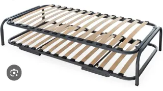 Somier canguro de láminas y colchones.