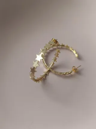 Pendientes Aro Estrellas Ninatolia
