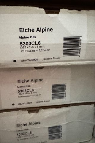 Suelo laminado Roble Alpino 6mm