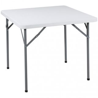 Tavolo Catering Pieghevole 90x90 Cm Bianco Acciaio