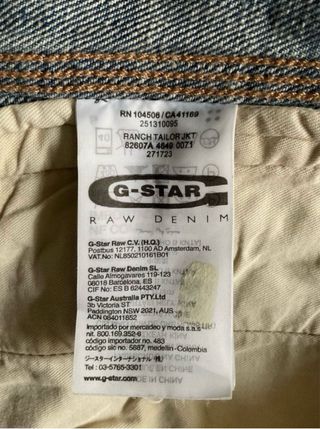 Chaqueta vaquera hombre de G-Star Raw (M)