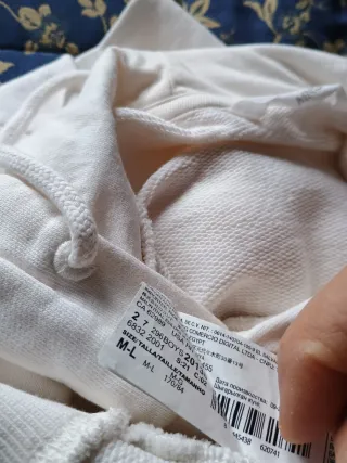 3x2 Sudadera con capucha blanco