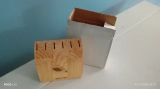 Porta coltelli in legno Alexander