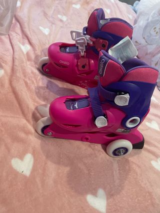 Patines Oxelo rosas y morados