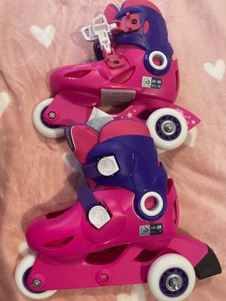Patines Oxelo rosas y morados
