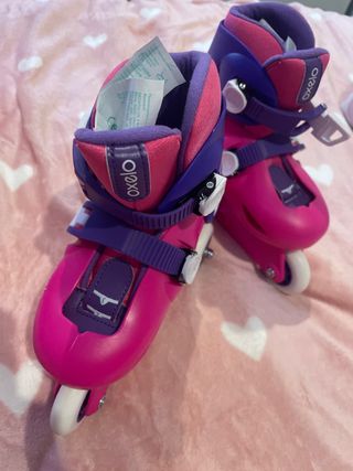 Patines Oxelo rosas y morados