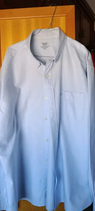 2 Camisas CORTEFIEL Blancas y azul bebé Caballero.