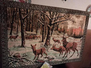 Tapiz Vintage Bosque Ciervos