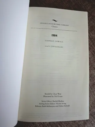 1984. George Orwell. En inglés.