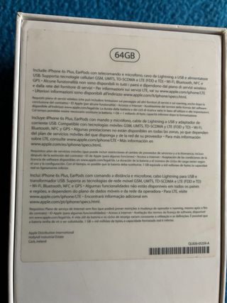 Caja vacía iPhone 6s Plus