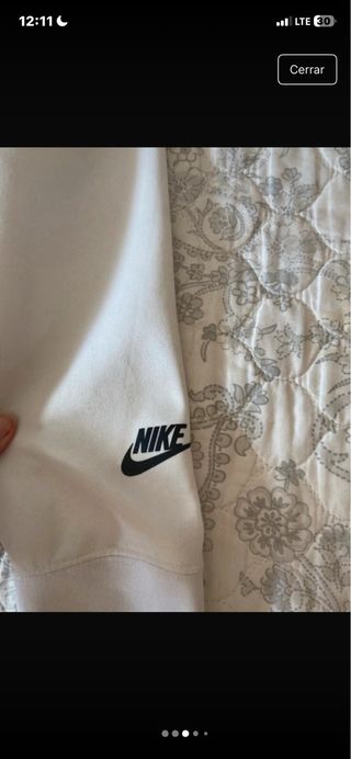 Chaqueta Nike Blanca Hombre