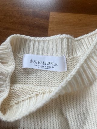Jersey Stradivarius Oso Talla S Beige
