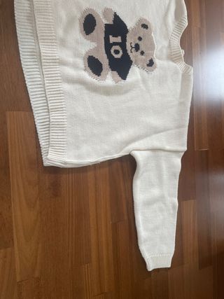 Jersey Stradivarius Oso Talla S Beige