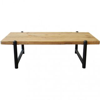 Tavolino Basso Legno Massiccio 135x75Cm Industrial