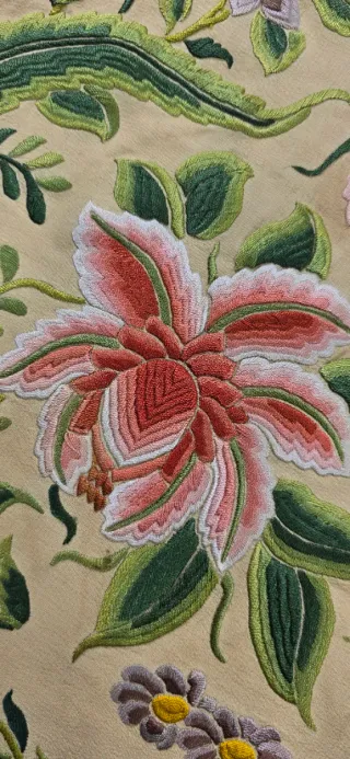 Manton de Manila Imperio De Cuarterones antigu