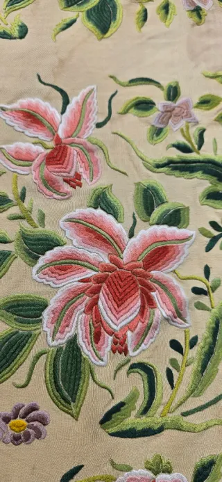 Manton de Manila Imperio De Cuarterones antigu