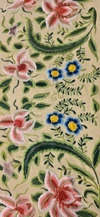 Manton de Manila Imperio De Cuarterones antigu