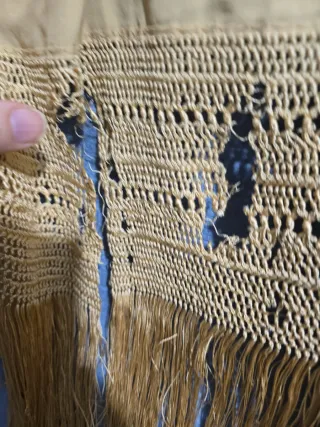 Manton de Manila Imperio De Cuarterones antigu