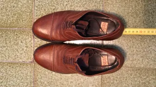 Zapatos de piel tacón ancho