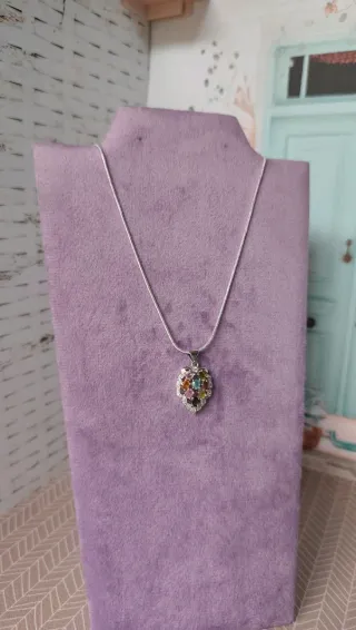 Collar turmalina colores