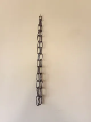 Collar de eslabones plateado