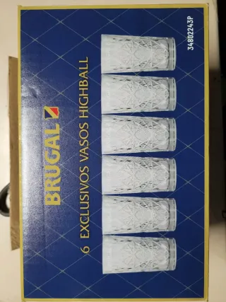 Vasos Brugal grabados