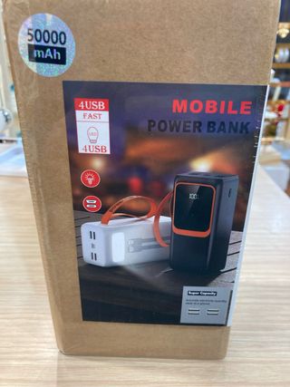 Batería Externa 50000 mAh 4 Puertos USB