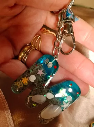 Portachiavi fatto a mano lettera M