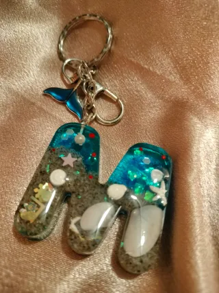 Portachiavi fatto a mano lettera M