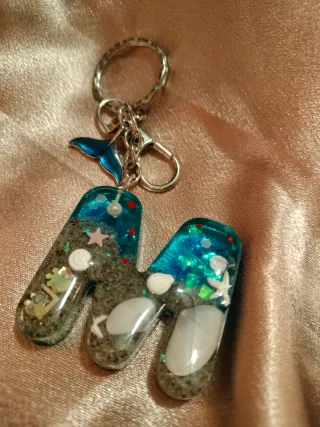 Portachiavi fatto a mano lettera M