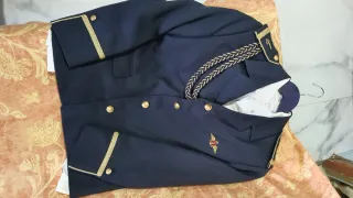 Traje comunión niño azul y oro N_ 14