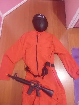 Disfraz Juego del Calamar Rojo Talla 13-15