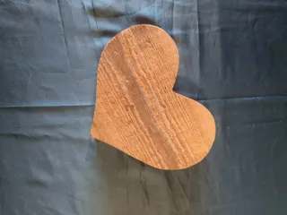 Cuore Legno Massello Decorazione Rustica