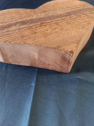 Cuore Legno Massello Decorazione Rustica