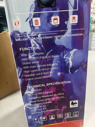 Altavoz DS-8338 con micrófono