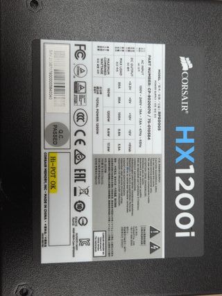 Corsair HX1200i Fuente de Alimentación
