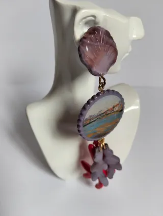 Pendientes motivos marinos