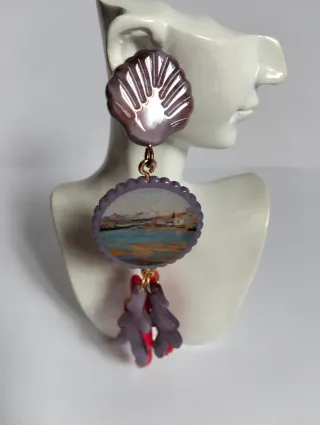 Pendientes motivos marinos