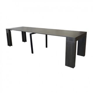 Tavolo Consolle Allungabile Nero 45/300cm Metallo