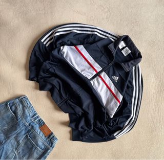 Chaqueta Adidas Azul y Blanca