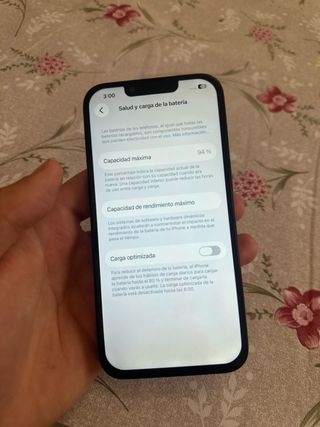 iPhone 13 94% batteria