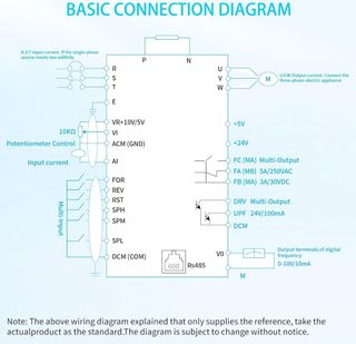 Variador Frecuencia 3KW 220V HY Inverter