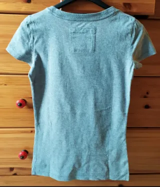 T-shirt,vintage,Abercrombie & Fitch, NY, Grigio,XS